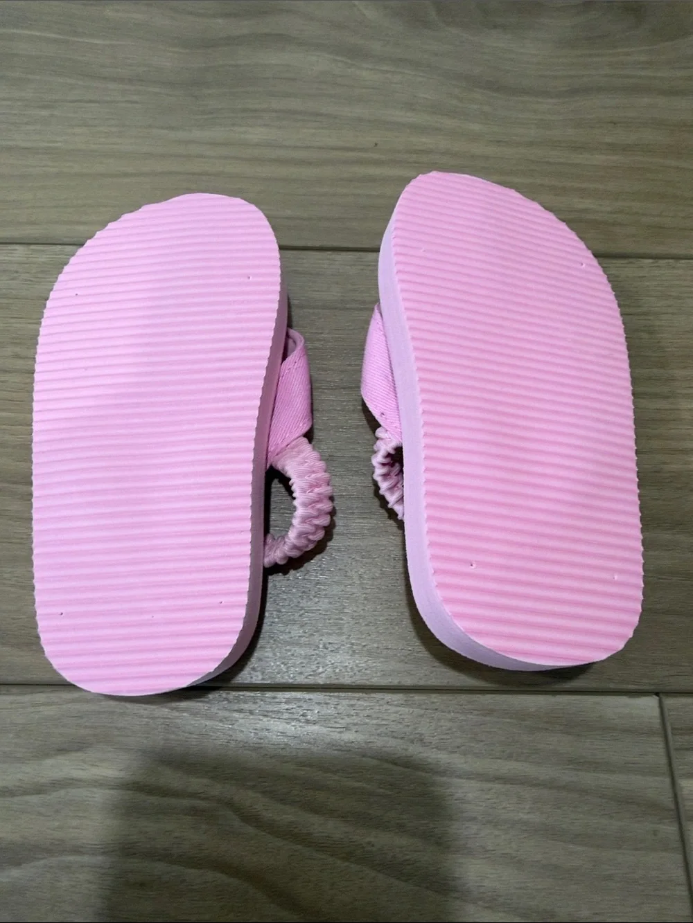 Pink Flamingo Print Toddler Flip Flops